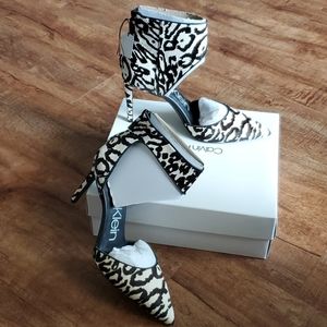 NIB Calvin Klein 'Rajon' Leopard Heel